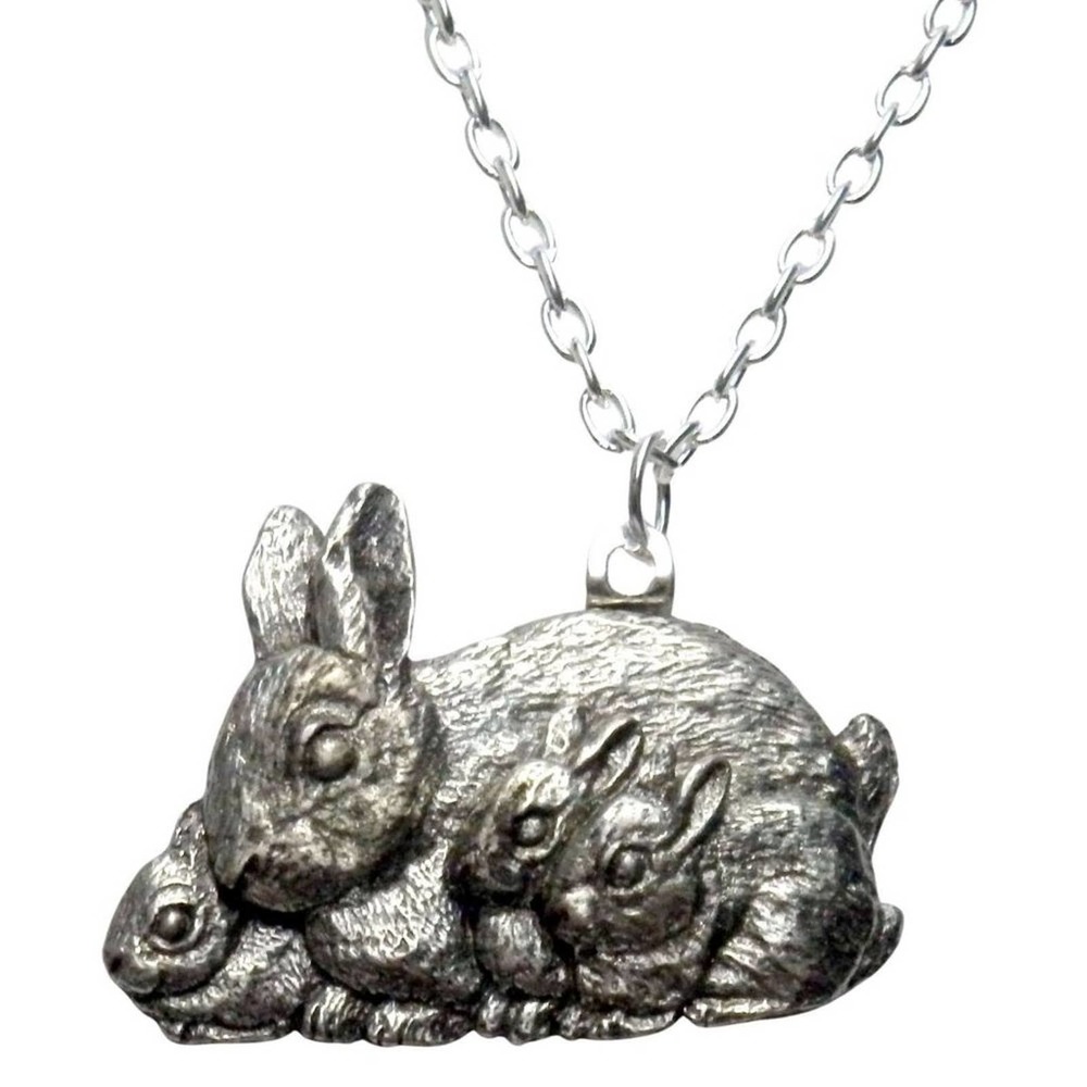 Rabbit and kits necklace 466